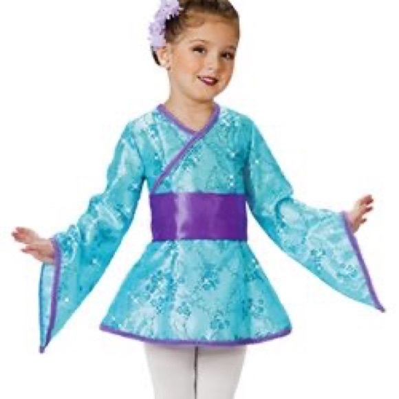 Sparkle flower geisha dance costume. - Picture 10 of 11